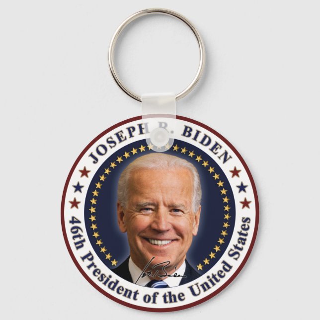 Joe Biden President Inauguration Day Souvenir Key Ring (Front)