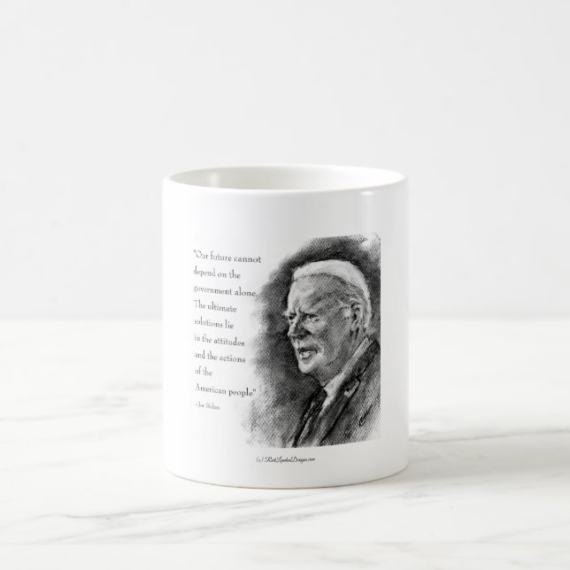 Joe Biden & Quote Coffee Mug (Center)