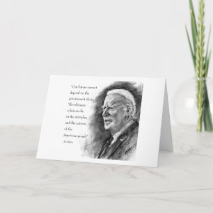 Joe Biden & Quote Greeting Card
