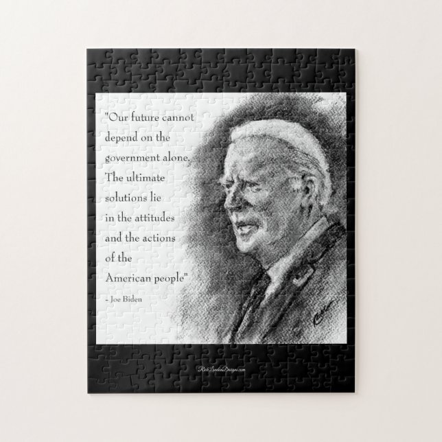 Joe Biden & Quote Jigsaw Puzzle (Vertical)