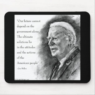 Joe Biden & Quote Mouse Mat