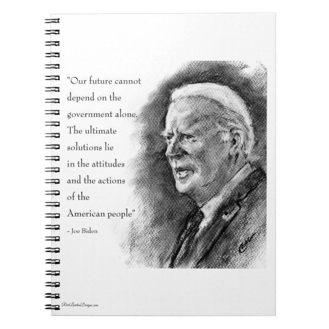 Joe Biden & Quote Notebook (Front)