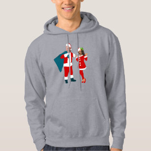 joe biden santa kamala harris blue christmas hoodie