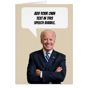 Joe Biden Says US President Speech Bubble