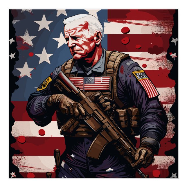 Joe Biden Soldier Poster (Front)