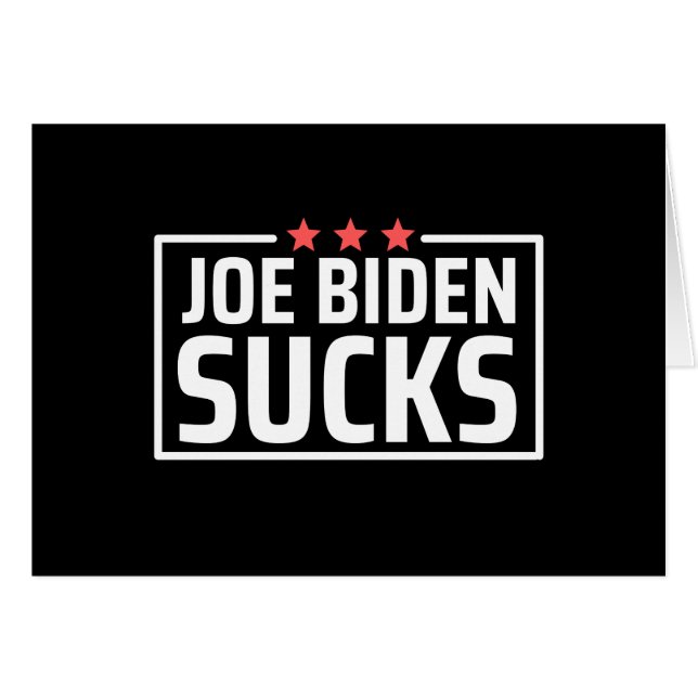 joe Biden Sucks (Front Horizontal)