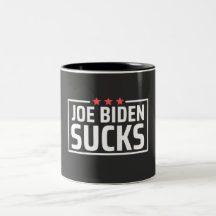joe Biden Sucks Two-Tone Coffee Mug