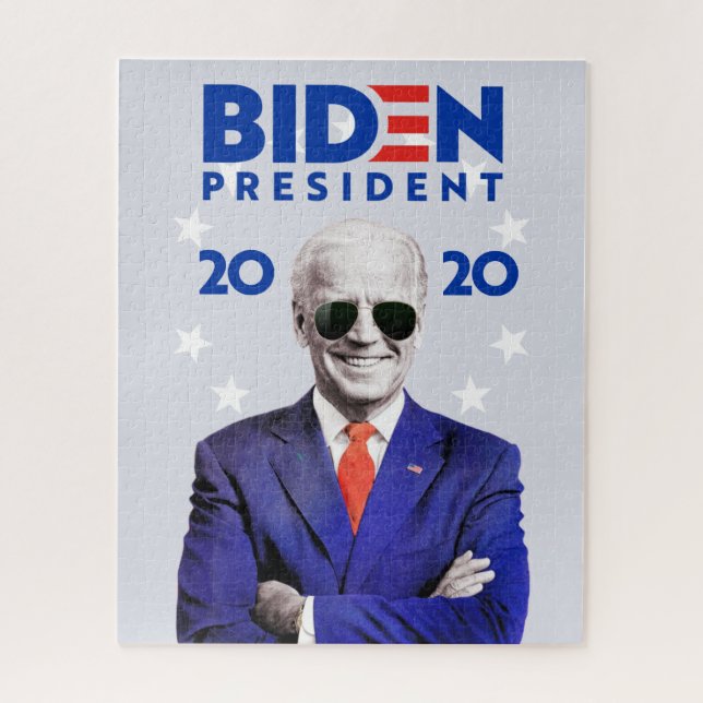 Joe Biden Sunglasses 2020 Presidential Election Jigsaw Puzzle (Vertical)