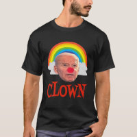 Joe Biden The Clown And Rainbow And Clouds