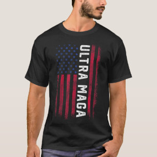 Joe Biden Ultra Maga Ultra Maga America Flag T-Shirt