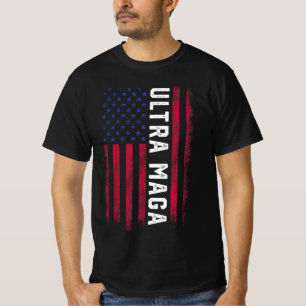 Joe Biden Ultra Maga Ultra Maga America Flag T-Shirt