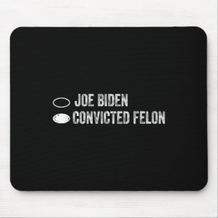 Joe Biden Vs Convicted Felon - Ballot Paper Mouse Mat