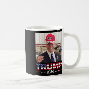 Joe Biden Wearing A Trump Hat Coffee Mug
