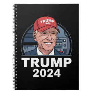 Joe biden Wearing A Trump Hat Notebook