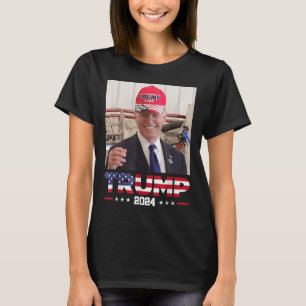 Joe Biden Wearing A Trump Hat  T-Shirt