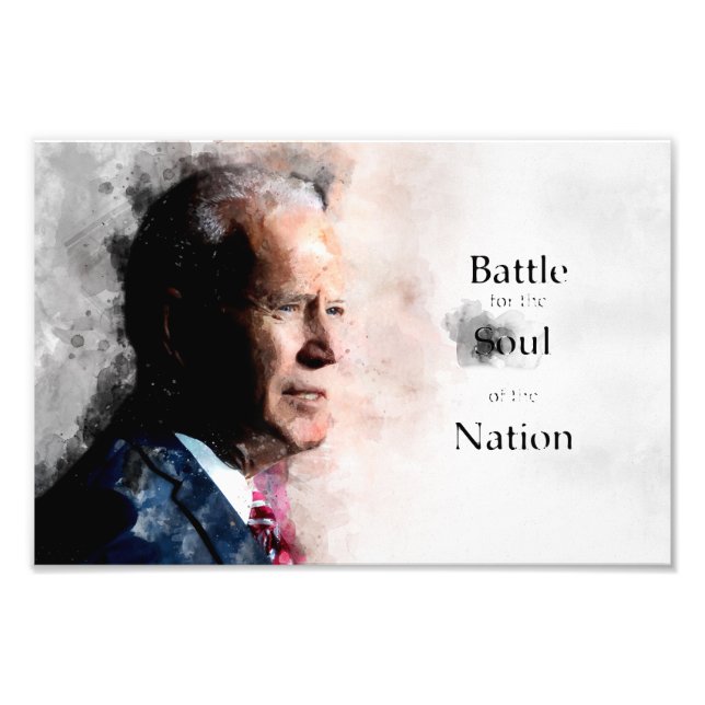 Joe Biden with Battle for the Soul of the Nation Photo Print (Front)