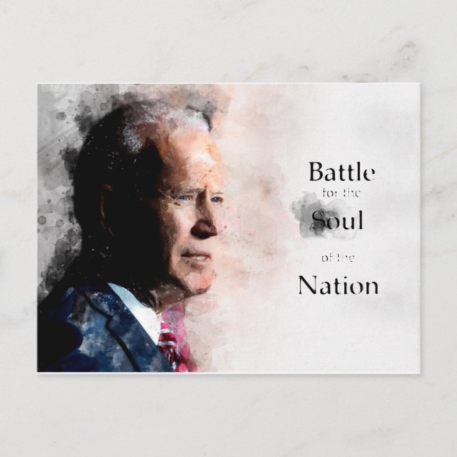 Joe Biden with Battle for the Soul of the Nation Postcard (Front)