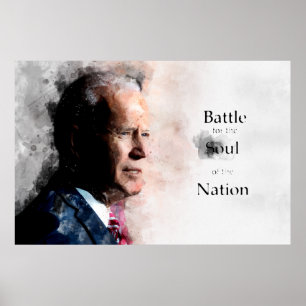 Joe Biden with Battle for the Soul of the Nation Poster