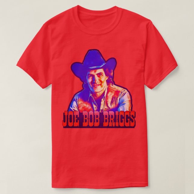Joe Bob Briggs Horror icon T-Shirt (Design Front)