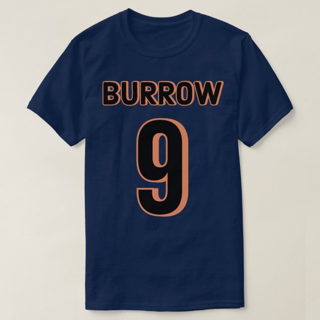 Joe Burrow 9 Bengals Jersey Essential TShirt (Design Front)