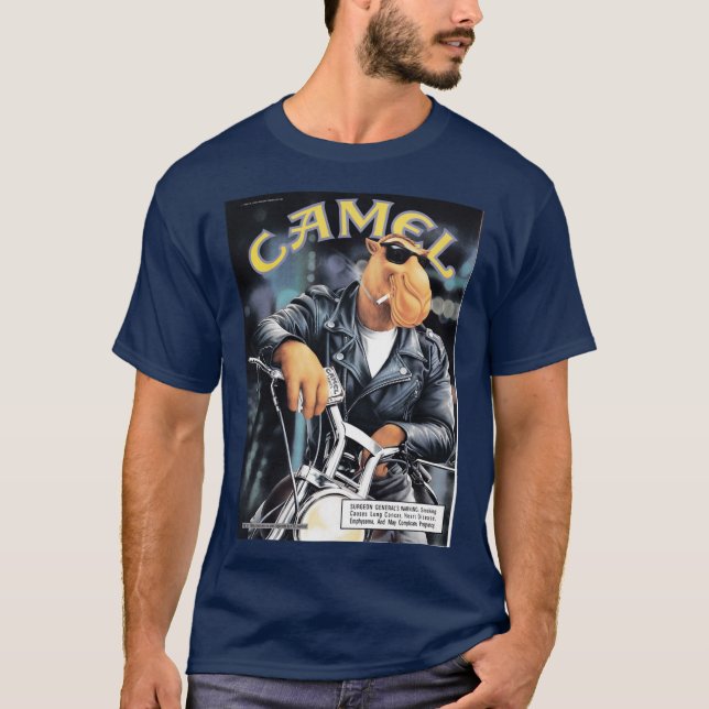 Joe Camel Motorcycle Active retro T-Shirt (Front)