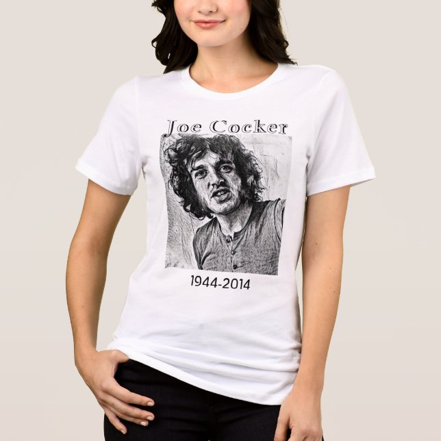 Joe Cocker Classic T-Shirt (1) Tri-Blend Shirt (Front)