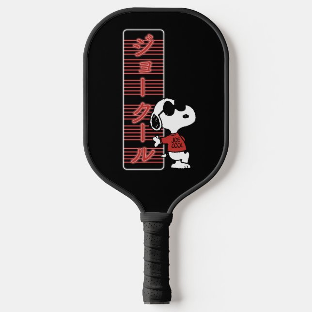 Joe Cool Japanese Neon Lights Pickleball Paddle (Front)