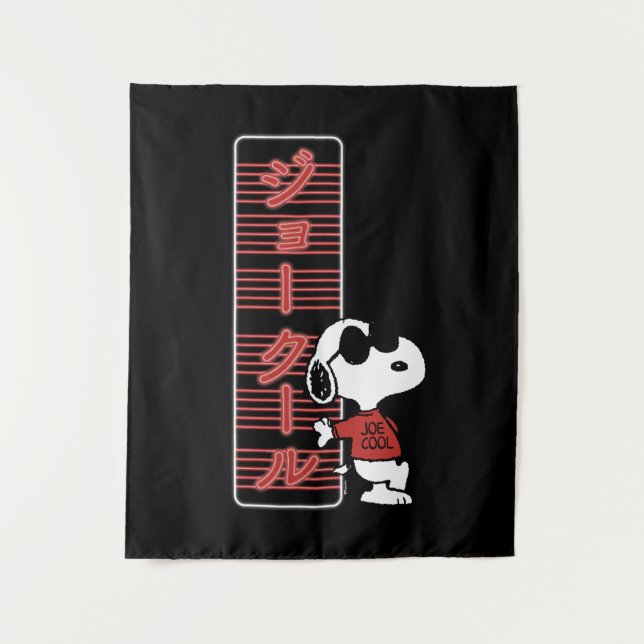 Joe Cool Japanese Neon Lights Tapestry (Front)