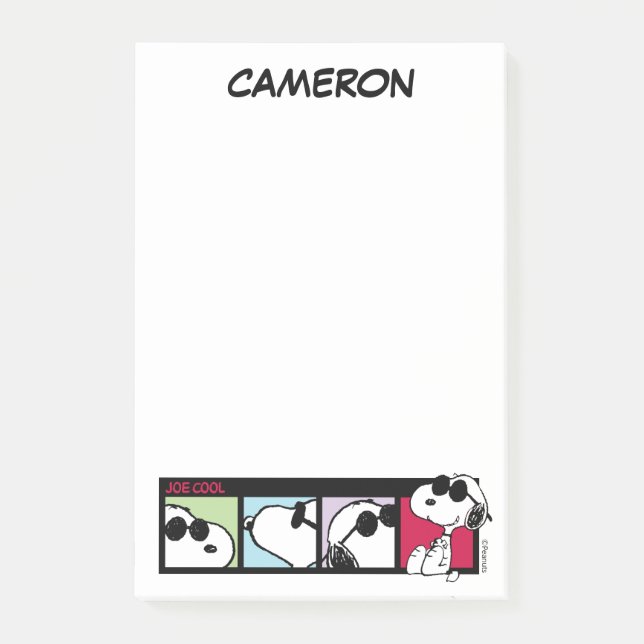 Joe Cool Photo Reel Post-it Notes (Front)