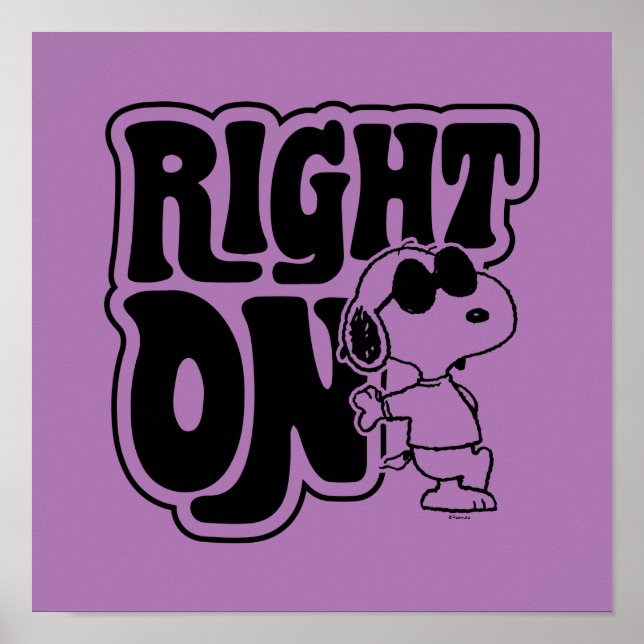 Joe Cool - Right On Poster (Front)