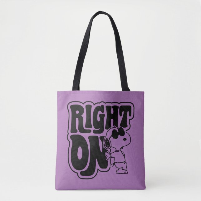 Joe Cool - Right On Tote Bag (Front)