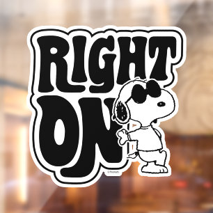 Joe Cool - Right On Window Cling