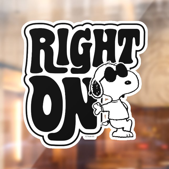 Joe Cool - Right On Window Cling (Sheet 2)