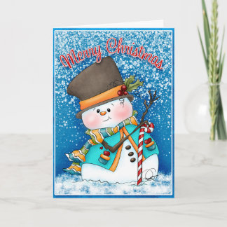 Joe Frost Snowman Christmas Card