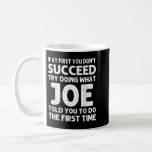 JOE Gift Name Personalised Birthday Funny Christma Coffee Mug<br><div class="desc">JOE Gift Name Personalised Birthday Funny Christmas Joke</div>