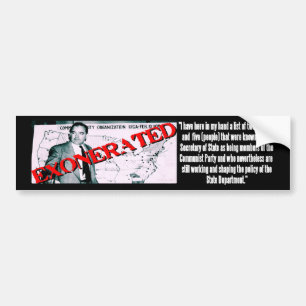 Joe Is Exonerated Bumper Sticker