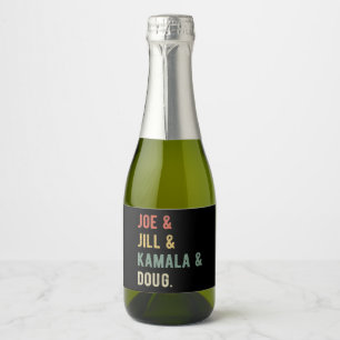 Joe & Jill & Kamala & Doug I Sparkling Wine Label