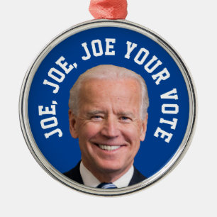 Joe, Joe, Joe Your Vote Metal Tree Decoration