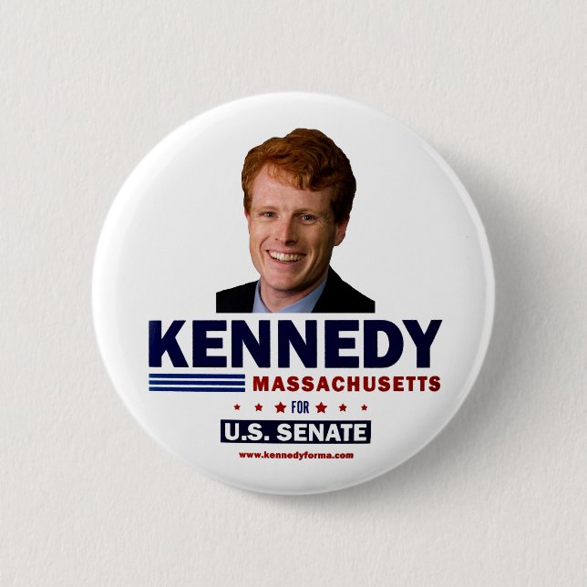 Joe Kennedy for U.S. Senate 2020 6 Cm Round Badge (Front)