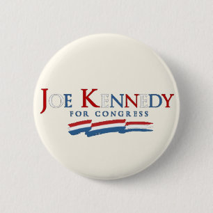Joe Kennedy, III for Congress white version 6 Cm Round Badge