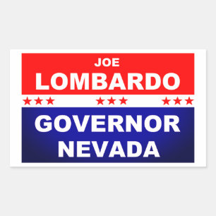 Joe Lombardo Governor Nevada 2022 Rectangular Sticker