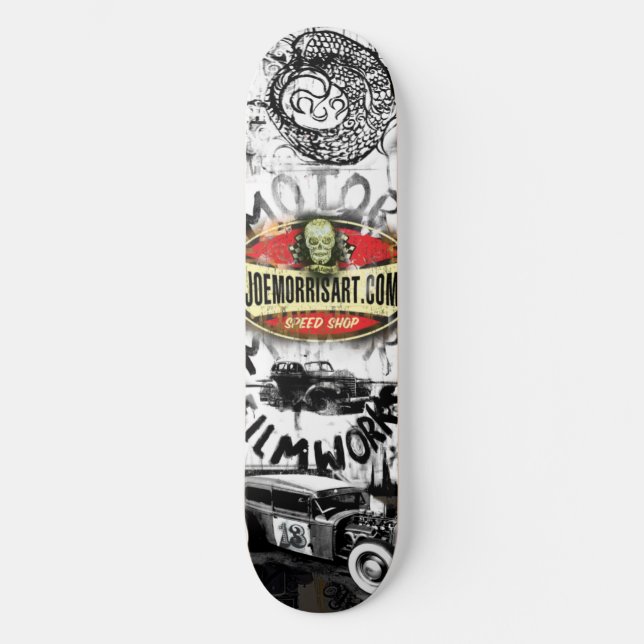 Joe Morris Art Moto Deck Skateboard (Front)