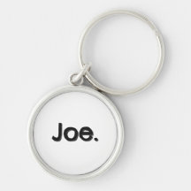 Joe. Name Word in black lettering on white