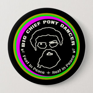 JOE PEREZ - Big Chief Pony Dancer fest in peace 10 Cm Round Badge