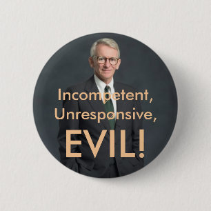 joe riley, Evil! - Customised - Customised 6 Cm Round Badge