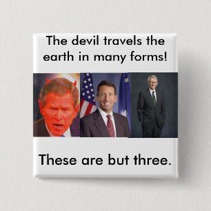 joe riley, SATAN, The devil travel... - Customised 15 Cm Square Badge