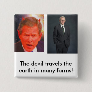 joe riley, SATAN, The devil travel... - Customised 15 Cm Square Badge