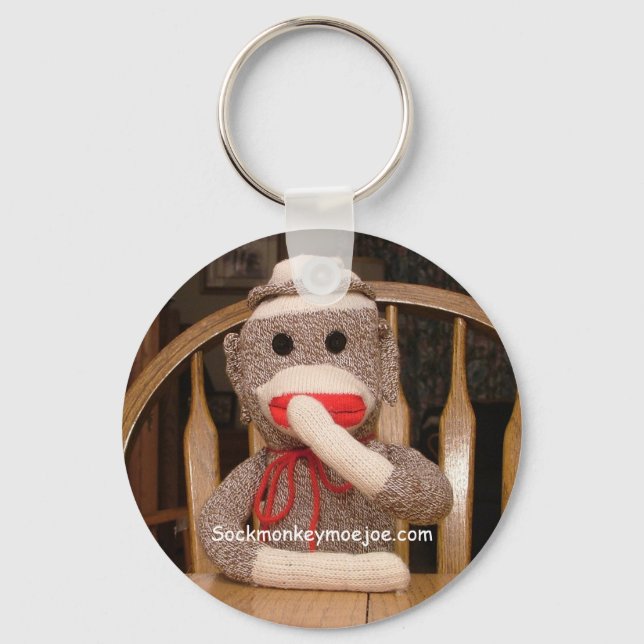 Joe Sock Monkey Keychain (Front)