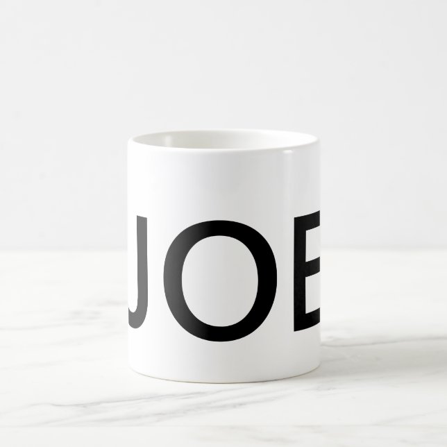 JOE Text Coffee Mug Drinkware Caffeine (Center)