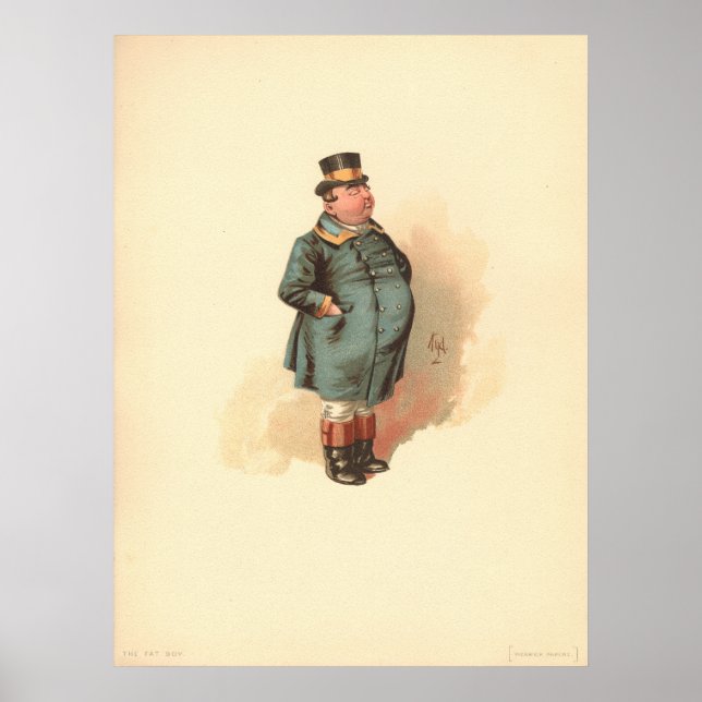 Joe (The Fat Boy) Kyd, Dickens The Pickwick Papers Poster (Front)